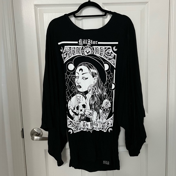 Killstar The Witch Kimono Tunic Dress - Picture 2 of 5